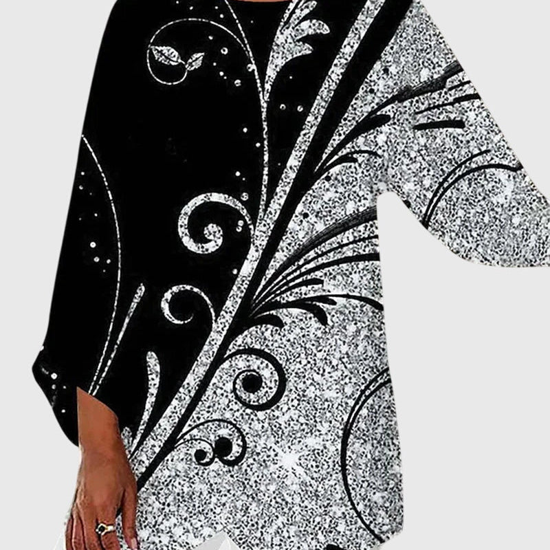 Alayah™ | Chic Crew Neck Blouse for Everyday Wear